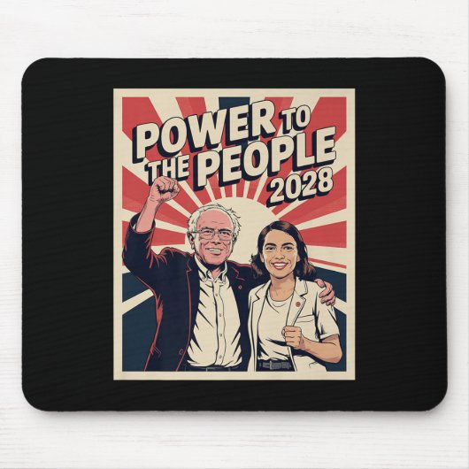Bernie Sanders en AOC 2028 presidentiële campagne Muismat (Voorkant)