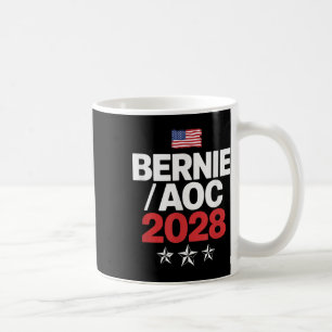 Bernie Sanders en AOC 2028 voor President Koffiemok