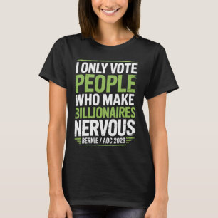Bernie Sanders en AOC 2028 voor President T-shirt