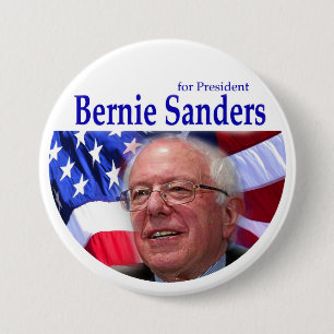 BERNIE SANDERS for President Ronde Button 7,6 Cm
