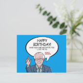 Bernie Sanders Greeting - Happy Birthday -.png Briefkaart (Staand voorkant)