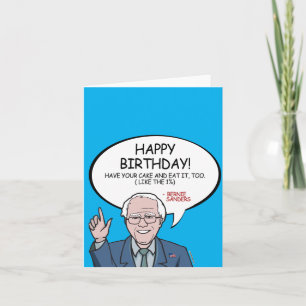 Bernie Sanders Greeting - Happy Birthday -.png Kaart
