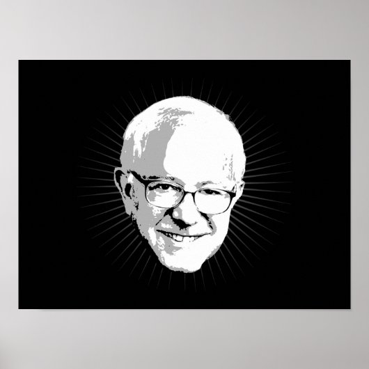 Bernie Sanders - Halo Effect - Politieke Humor - Poster (Voorkant)