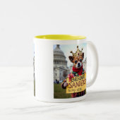 Bernie Sanders is MIJN held Schattigee Chihuahua d Tweekleurige Koffiemok (Voorkant rechts)