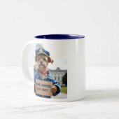 Bernie Sanders is MIJN held Shih Tzu demonstrant Tweekleurige Koffiemok (Voorkant links)