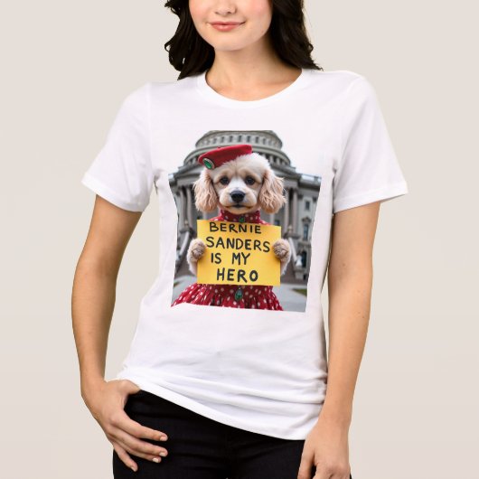 Bernie Sanders is mijn held T-shirt (Voorkant)