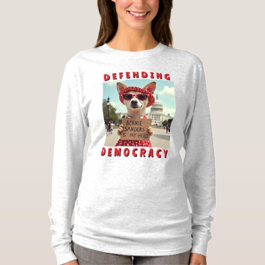 Bernie Sanders is mijn held T-shirt (Voorkant)
