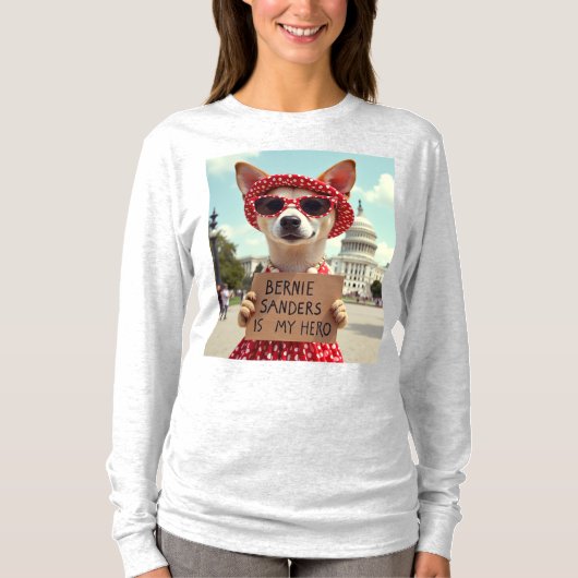 Bernie Sanders is mijn held T-shirt (Voorkant)