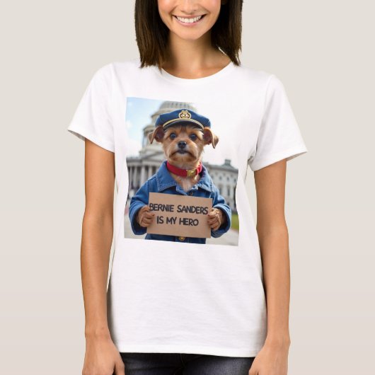 Bernie Sanders is mijn held T-shirt (Voorkant)