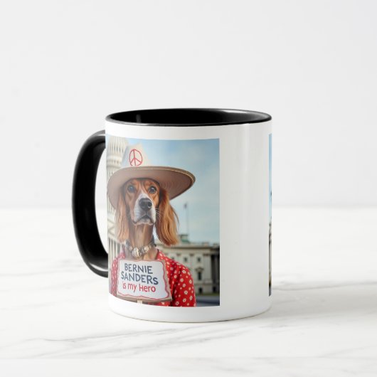 Bernie Sanders is mijn Schattigee hond Mok (Voorkant links)
