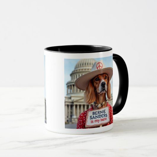 Bernie Sanders is mijn Schattigee hond Mok (Voorkant rechts)