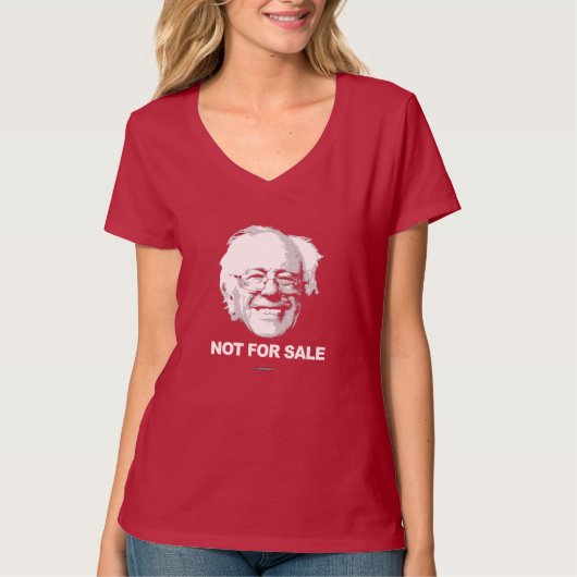 Bernie Sanders is niet te koop T-shirt (Voorkant)