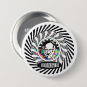 Bernie Sanders is Psychedelic Ronde Button 7,6 Cm (Voorkant /achterkant)