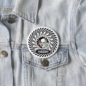 Bernie Sanders is Psychedelic Ronde Button 7,6 Cm (In situ)
