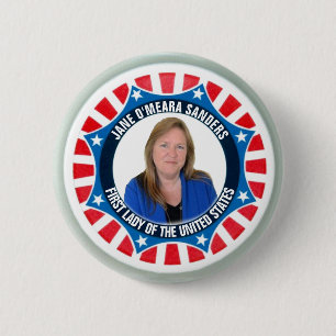 Bernie Sanders: Jane O'Meara Sanders 2020 Ronde Button 5,7 Cm