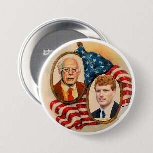 Bernie Sanders / Joe Kennedy in 2020 Ronde Button 7,6 Cm