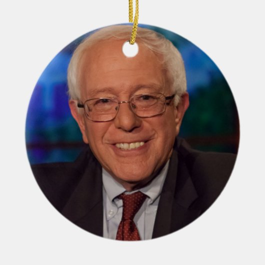 Bernie Sanders Keramisch Ornament (Voorkant)