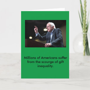 Bernie Sanders Kerstkaart Feestdagen Kaart