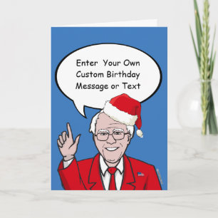 Bernie Sanders-kerstKaart - Pas uw mannetjes aan Feestdagen Kaart