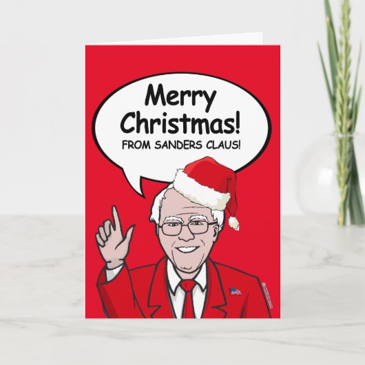 Bernie Sanders-kerstkaart - Sanders Claus - Ik Feestdagen Kaart (Voorkant)