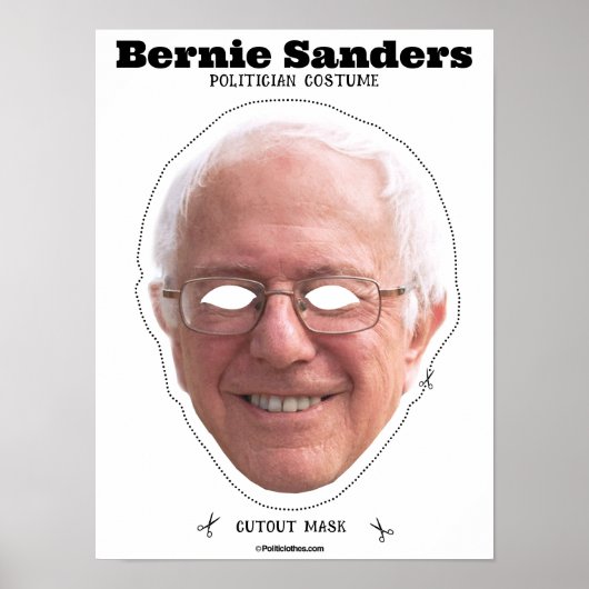 Bernie Sanders kostuummasker Poster (Voorkant)