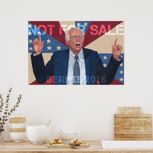 Bernie Sanders "Niet te koop" Poster (Keuken)