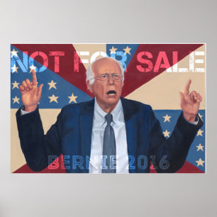 Bernie Sanders "Niet te koop" Poster