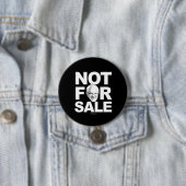 Bernie Sanders niet voor verkoop - politieke humor Ronde Button 7,6 Cm (In situ)