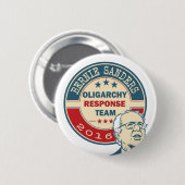 Bernie Sanders - Oligarchy Response Team Ronde Button 5,7 Cm (Voorkant /achterkant)