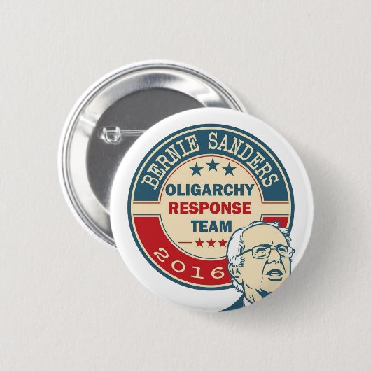 Bernie Sanders - Oligarchy Response Team Ronde Button 5,7 Cm (Voorkant /achterkant)