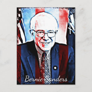 Bernie Sanders Ondersteuning Digitale Kunst Briefk Briefkaart