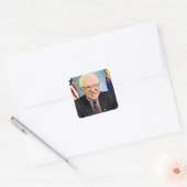 Bernie Sanders Ondersteuning Digitale Kunst Sticke Vierkante Sticker (Envelop)