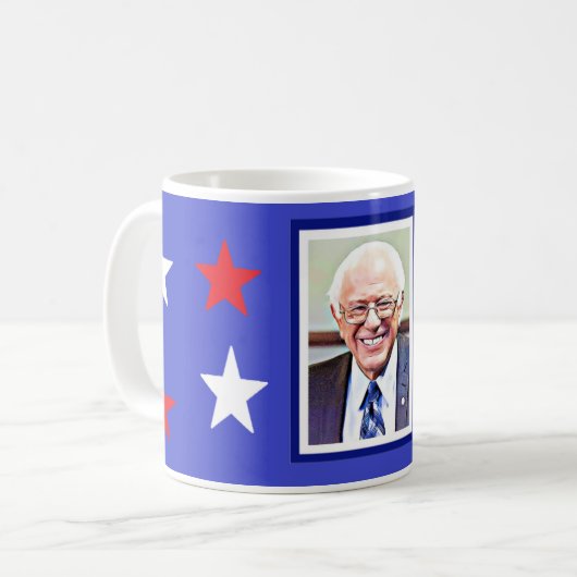 Bernie Sanders Patriotic Political Support Mok (Voorkant links)