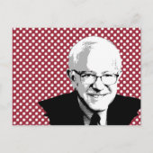 BERNIE SANDERS POP ART BRIEFKAART (Voorkant)