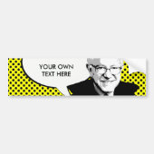 BERNIE SANDERS POP ART BUMPERSTICKER (Voorkant)