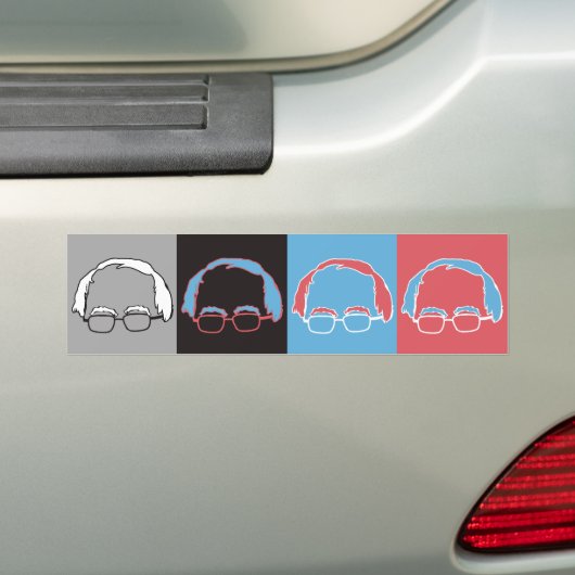 Bernie Sanders Pop Art Designer - Bernie Sanders - Bumpersticker (Op auto)