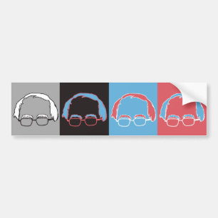 Bernie Sanders Pop Art Designer - Bernie Sanders - Bumpersticker