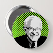 BERNIE SANDERS POP ART RONDE BUTTON 4,0 CM (Voorkant /achterkant)