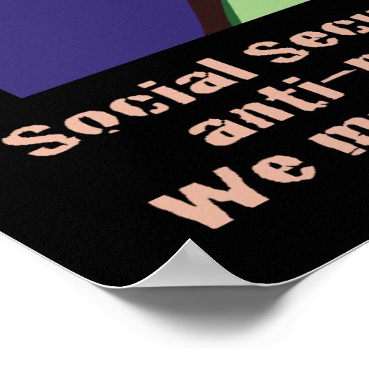 Bernie Sanders Poster (Hoek)