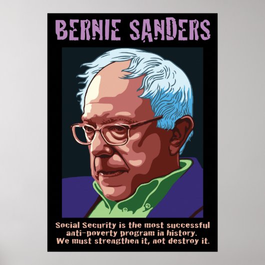 Bernie Sanders Poster (Voorkant)