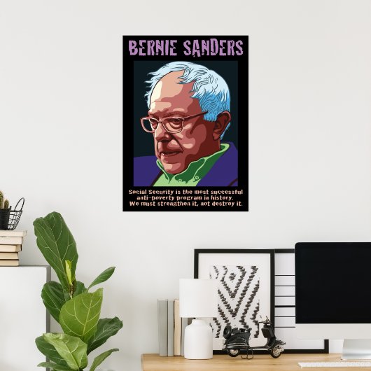 Bernie Sanders Poster (Thuiskantoor)