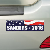 Bernie Sanders President 2016 Amerikaanse vlag Bumpersticker (Op auto)