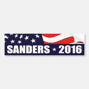 Bernie Sanders President 2016 Amerikaanse vlag Bumpersticker
