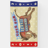 Bernie Sanders President 2016 Democraat Donkey Spandoek (Verticaal)