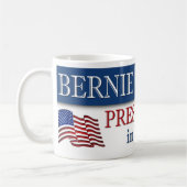 Bernie Sanders President 2016 Patriottisch Koffiemok (Links)
