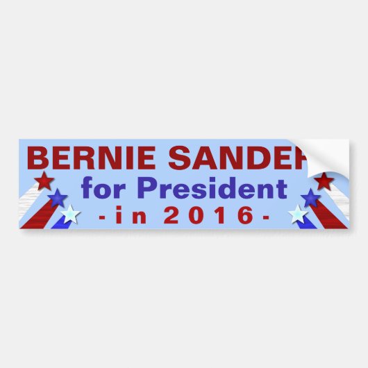 Bernie Sanders President 2016 Verkiezingsdemocraat Bumpersticker (Voorkant)