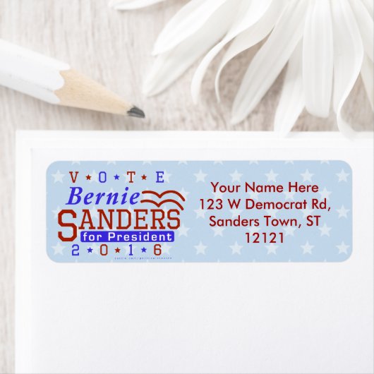 Bernie Sanders President 2016 Verkiezingsdemocraat Etiket (Insitu)