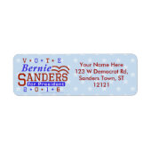 Bernie Sanders President 2016 Verkiezingsdemocraat Etiket (Voorkant)