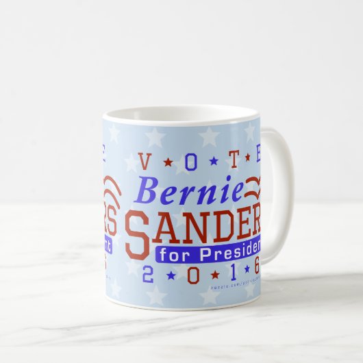 Bernie Sanders President 2016 Verkiezingsdemocraat Koffiemok (Voorkant rechts)