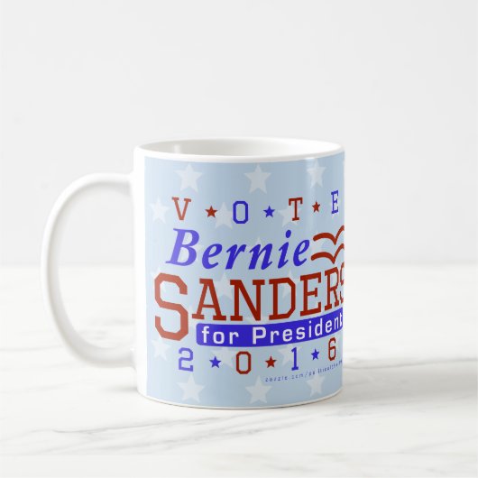 Bernie Sanders President 2016 Verkiezingsdemocraat Koffiemok (Links)